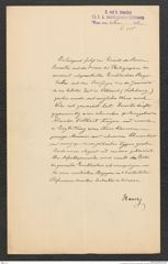 k.k. naturhistorisches Hofmuseum, Intendanzakten 1885-1896 (Hauer), Aktenzahl Z.525/1893, Seite 1
